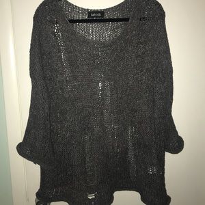 Fabrik oversized distressed sweater. Tunic length